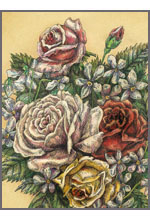 Розы и фиалки
